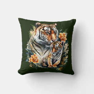 Almofada Mãe Tiger com o Travesseiro do Cubo