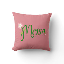 Mãe Travesseiro decorativo Rosa de Morango
