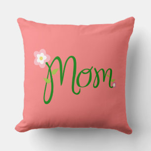 Almofada Mãe Travesseiros decorativos de Coral Claro