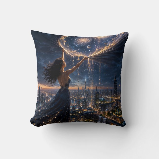 Almofada Mágica da Cidade de Fantasia e Céu Estrel (Frente)