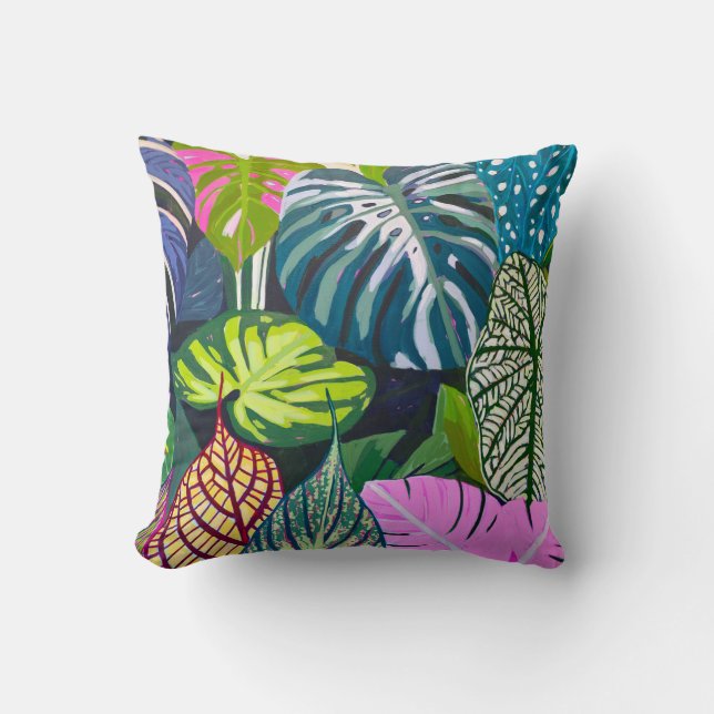 Almofada Magical Botanicals Throw Pillow (Frente)