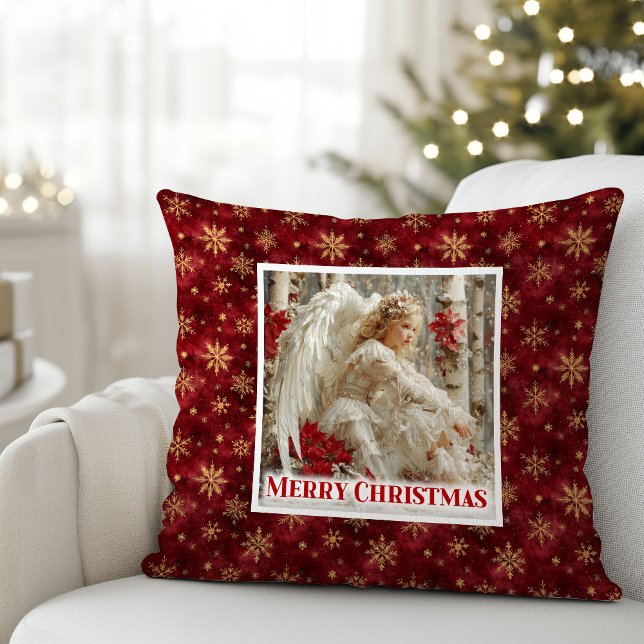 Almofada Magical Victorian Angel Christmas Gift Pillow (Magical Victorian Angel Christmas Gift Pillow)