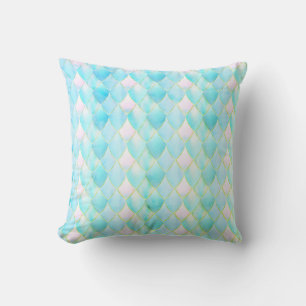 Almofada Mágico de ouro monocórnio azul-pastel
