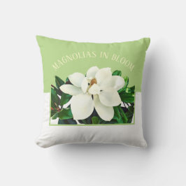 Almofada Magnolia Bloom | Travesseiro decorativo reversível
