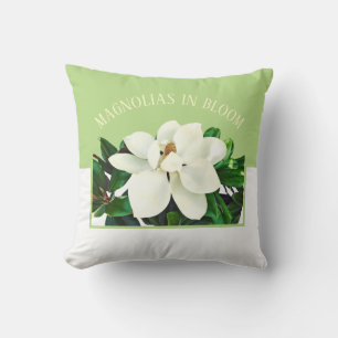 Almofada Magnolia Bloom Travesseiro decorativo reversível