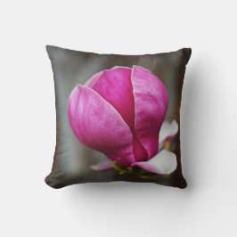 Almofada Magnólia Rosa em Flor Completa