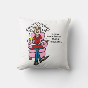 Almofada Mais problemas do que um Humor da Revista