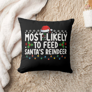 Almofada Mais Propenso a Alimentar os Renos de Natal do Pap