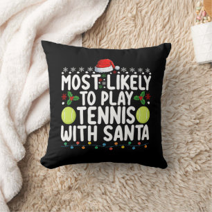 Almofada Mais Propenso a Jogar Ténis com o Natal do Papai N