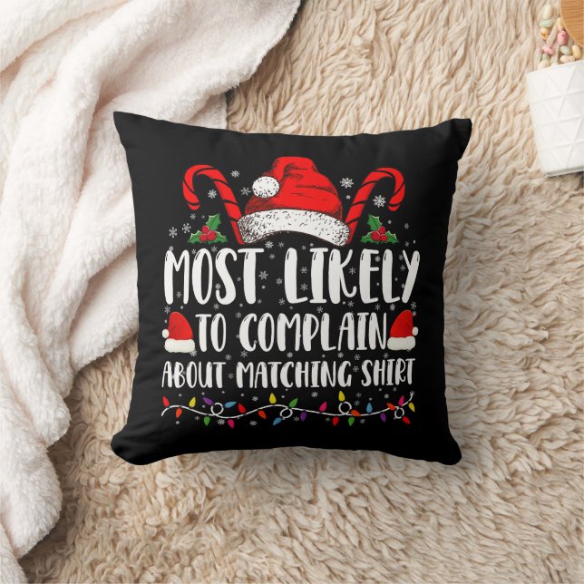 Almofada Mais Provável Para Queixar-Se De Xmas De Camisas C (Cobertor)