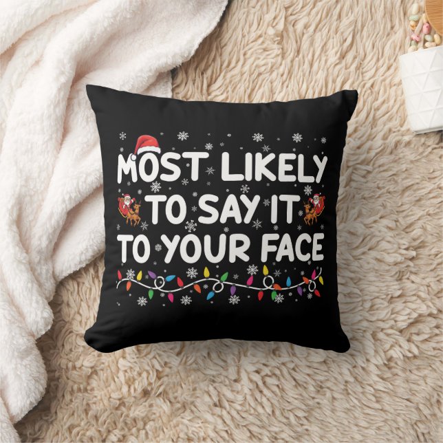 Almofada Mais Provável Que Diga Isso Na Sua Cara Natalino D (Cobertor)