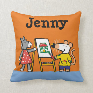 Almofada Maisy e pintura Dotty no pré-escolar