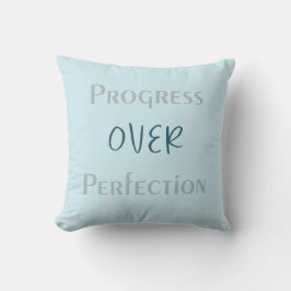 Almofada Make Small Progress Daily With Reflective Blue Art