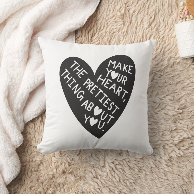 Almofada Make your Heart Pretiest thing about you (Cobertor)