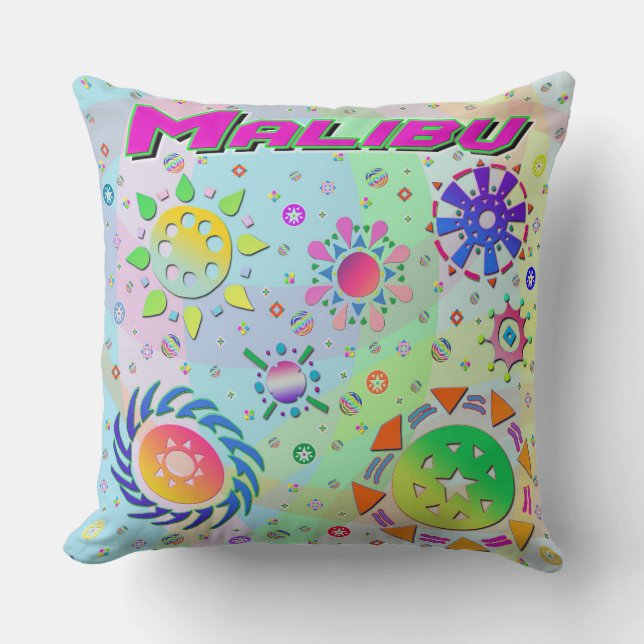 Almofada Malibu Seven Suns & Travesseiro de Energia (Frente)