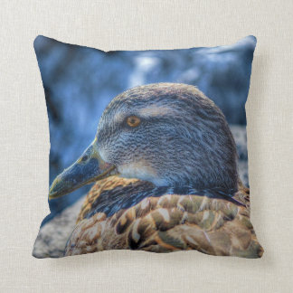 Almofada Mallard Duck fêmea da fauna selvagem Foto
