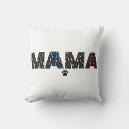 Almofada Mama cachorro pata de gato