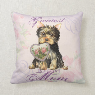Almofada Mamã do coração de Yorkie