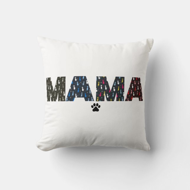 Almofada Mama Dog cat paw (Frente)
