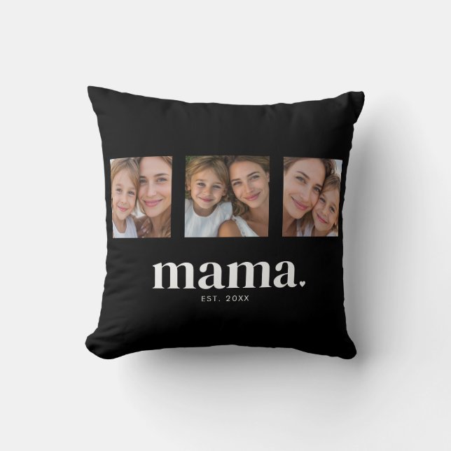 Almofada Mama Estabeleceu Foto (Frente)