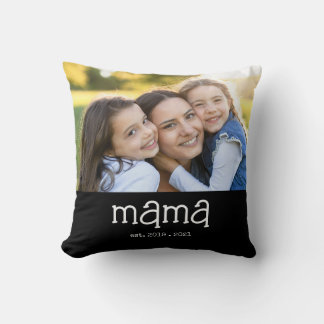 Almofada Mama Estabeleceu Foto de Roteiro Moderno
