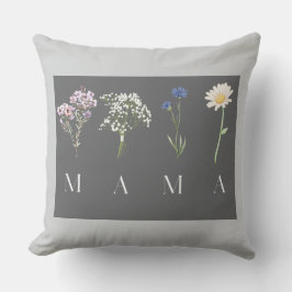 Almofada MAMA Floral Botanical Elegant Mother's Day Gift 