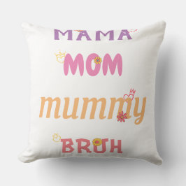 Almofada Mama Mamãe Mãe Escova Desde Ano Presente Camiseta