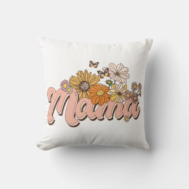Almofada Mama Retro Floral (Frente)