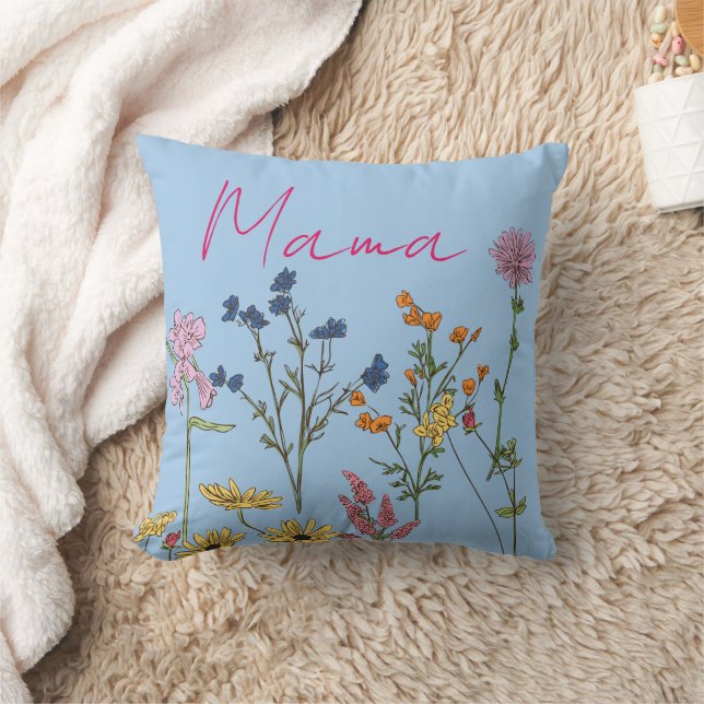 Almofada Mama wildflowers gift (Cobertor)