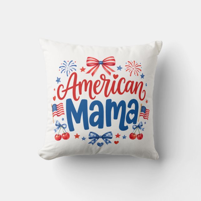Almofada Mamãe Americana (Frente)