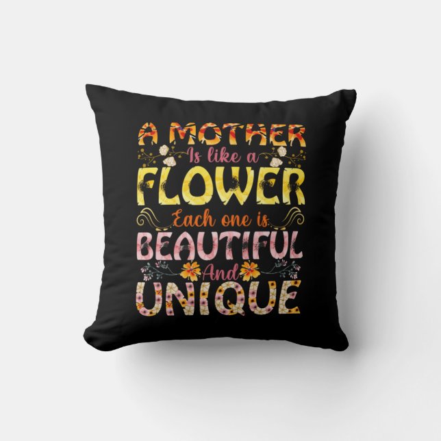 Almofada Mamãe Arte Mãe É Como Flor (Frente)