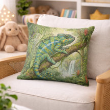 Mamãe Camaleão Fofa e Bebê Animais da Selva