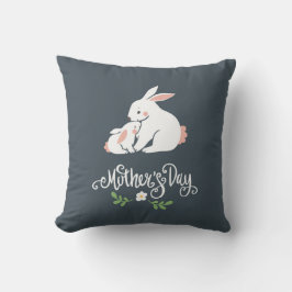 Almofada Mamãe e Bebê Coelho Fofo Dia das Mães