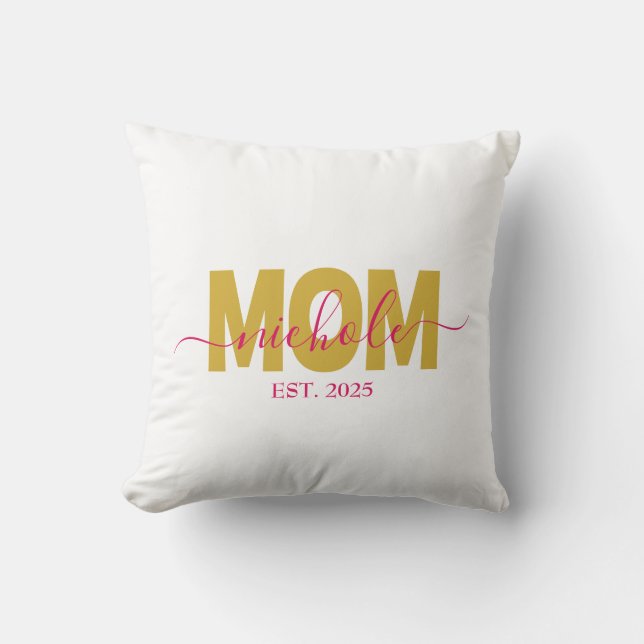 ALMOFADA MAMÃE PERSONALIZADA À CAMINHO (Frente)