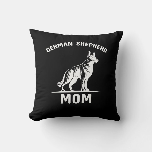 Almofada Mamães de German shepherd de Arte da Apicultor (Frente)