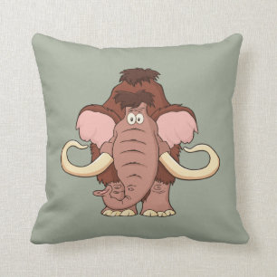 Almofada Mammoth Woolly dos desenhos animados