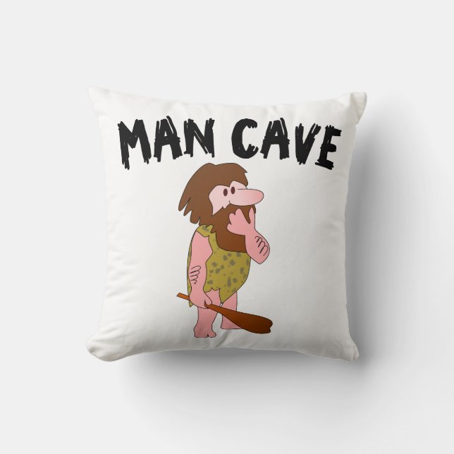 ALMOFADA MAN CAVE CAVEMAN TRAVESSEIRO (Frente)