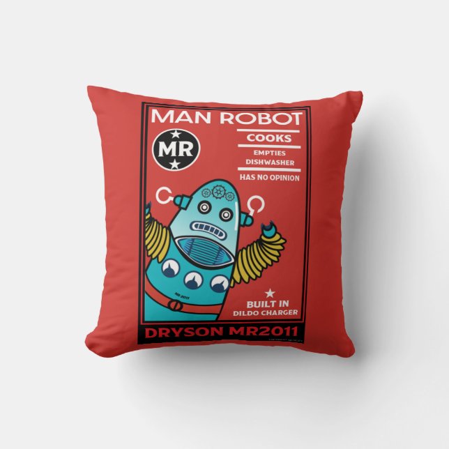 Almofada Man Robot The Perfect Man Cushion (Frente)
