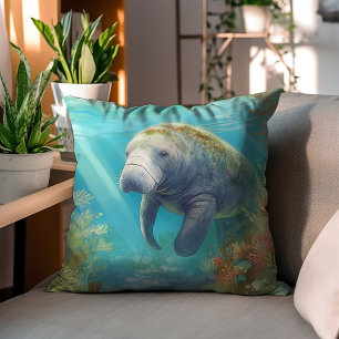 Almofada Manateado No Mar