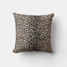 Manchas-leopardo Impressão animal em preto e bege