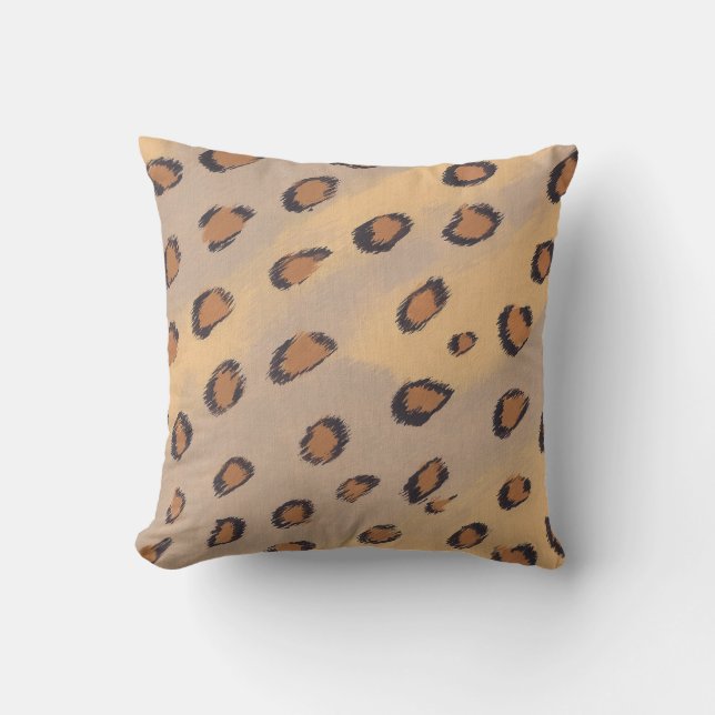 Almofada Manchas-leopardo pintando Travesseiros personaliza (Frente)