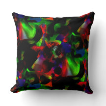 Manchas verdes e vermelhas oleosas com partes escu