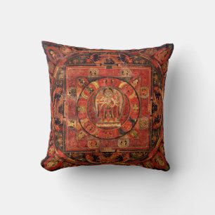 Almofada Mandala budista da piedade