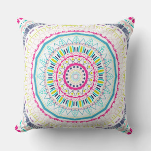 Almofada mandala colorida