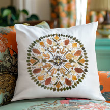 Mandala de Flor Prensada l Floral Botânico de Outo