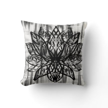 Mandala de Lótus Celta – Preto e Branco Minimalist