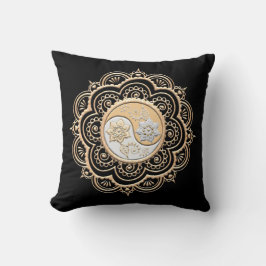 Almofada Mandala de Ouro & Prata