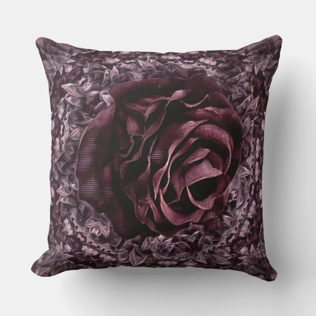Almofada Mandala de Rosa  (Frente)