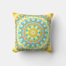 Mandala de Verão Amarelo Laranja Boho Floral