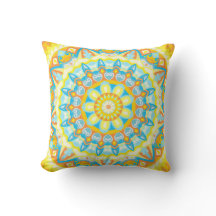 Mandala de Verão Amarelo Laranja Boho Floral
